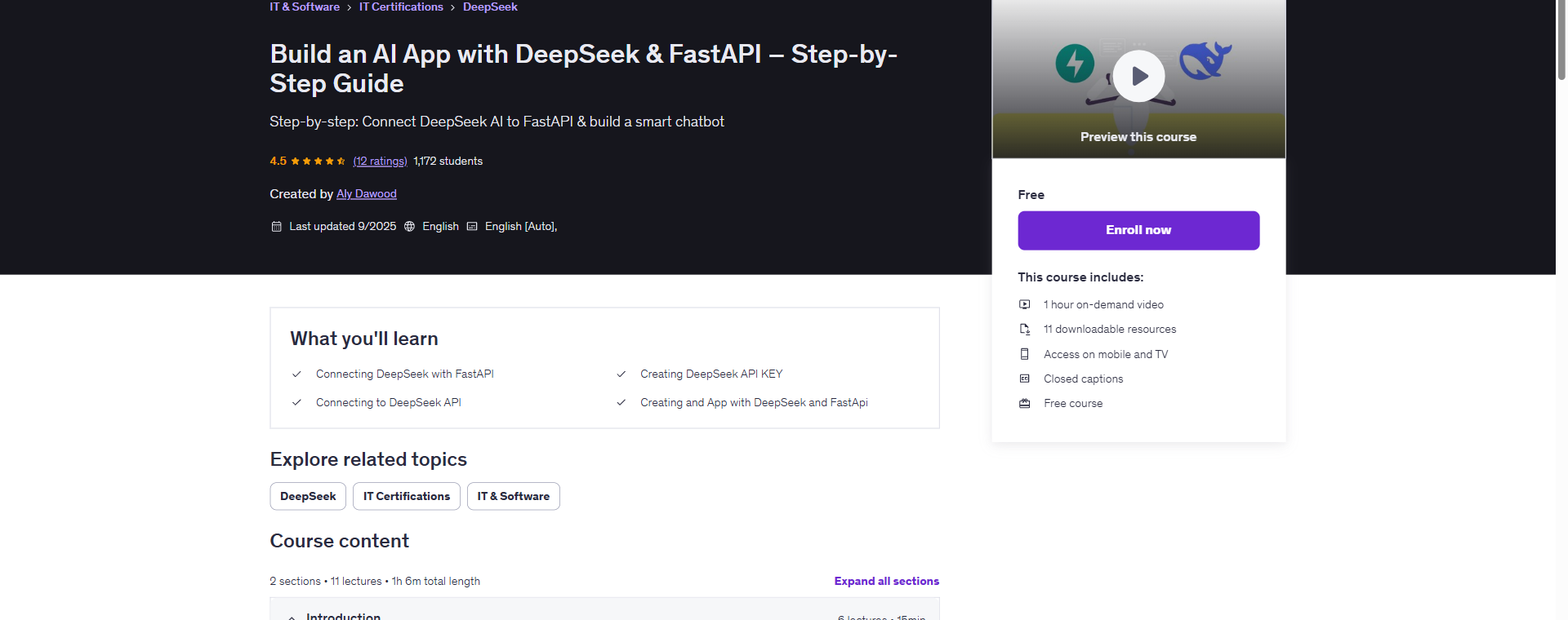 Build an AI App with DeepSeek & FastAPI – Step-by-Step Guide