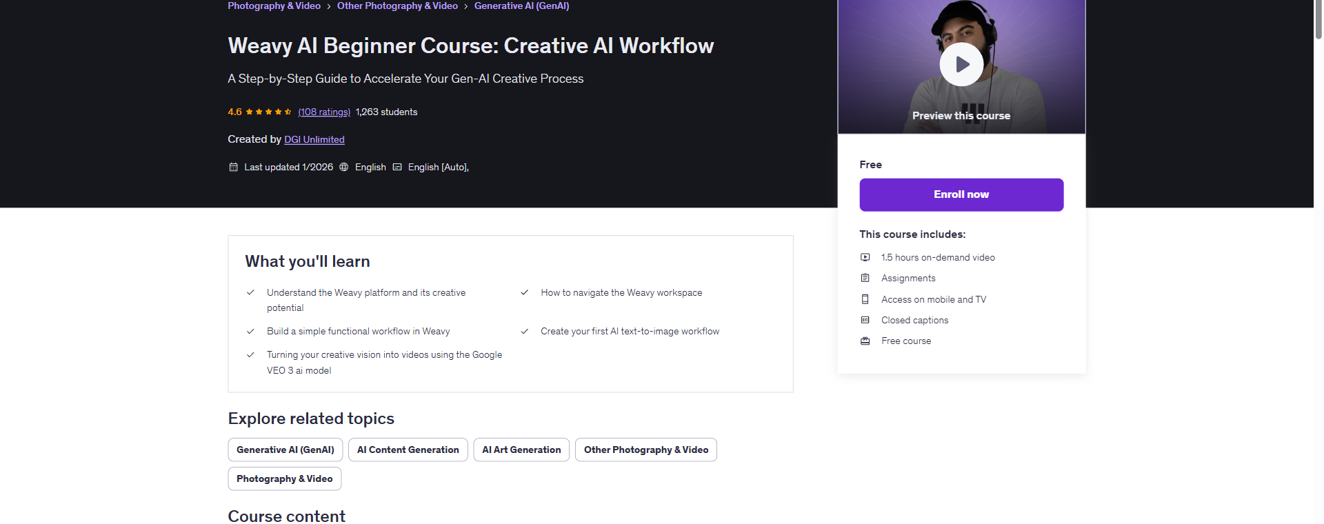 Weavy AI Beginner Course: Creative AI Workflow