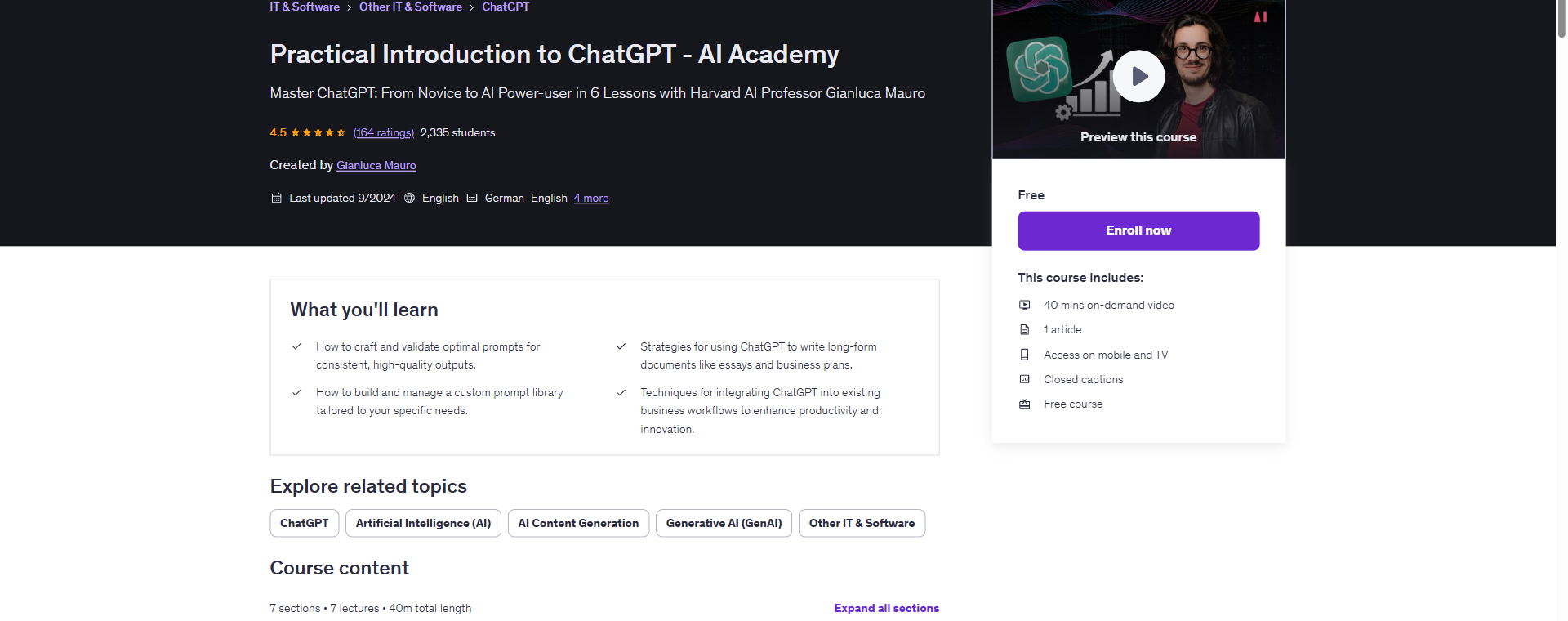 Practical Introduction to ChatGPT - AI Academy