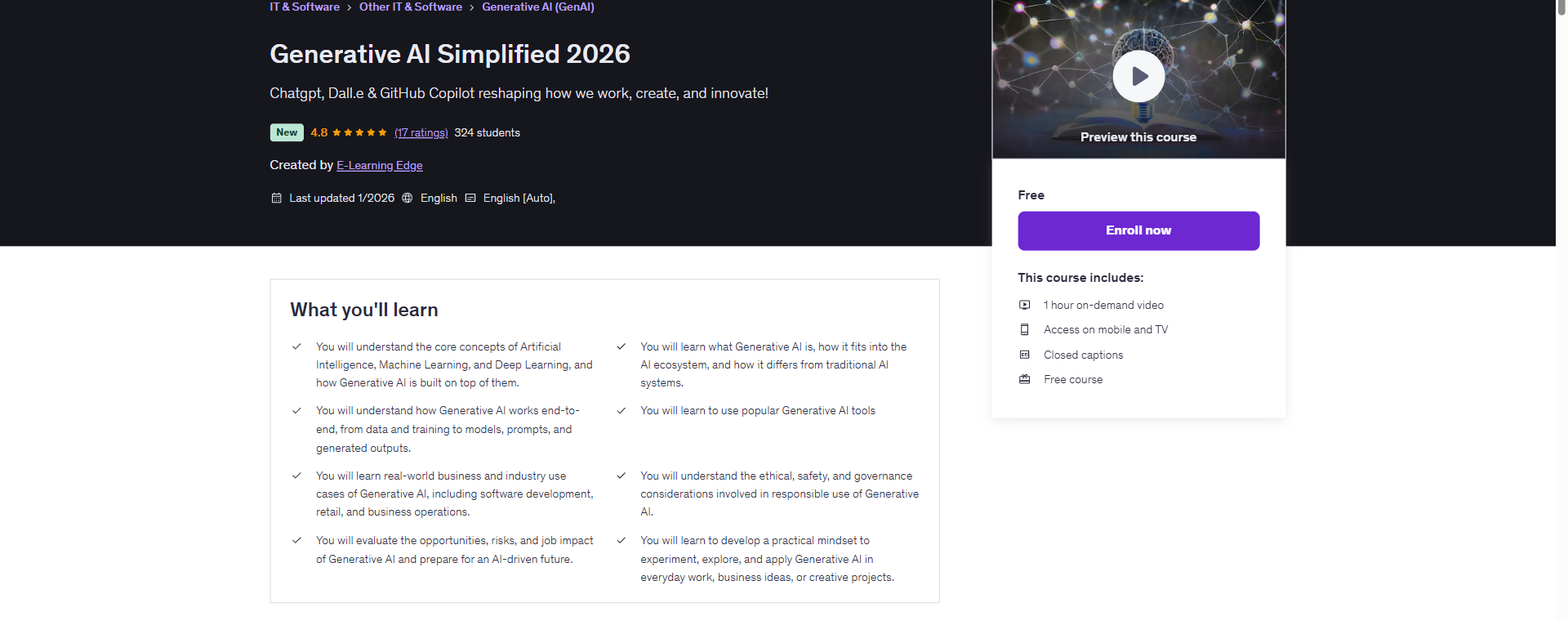 Generative AI Simplified 2026