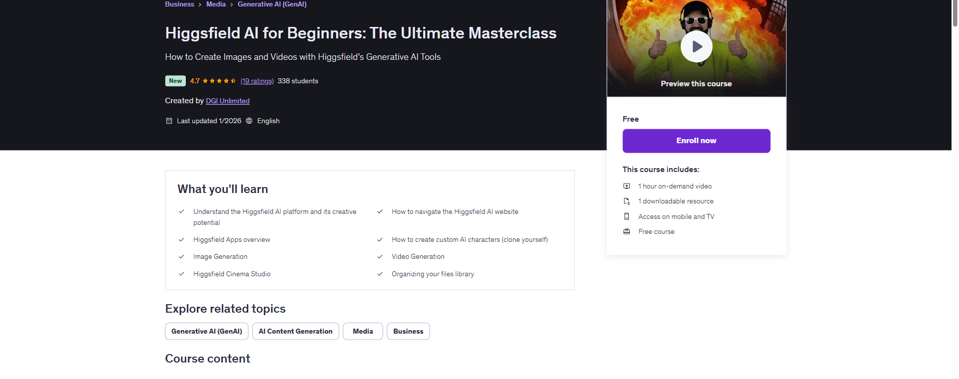 Higgsfield AI for Beginners: The Ultimate Masterclass