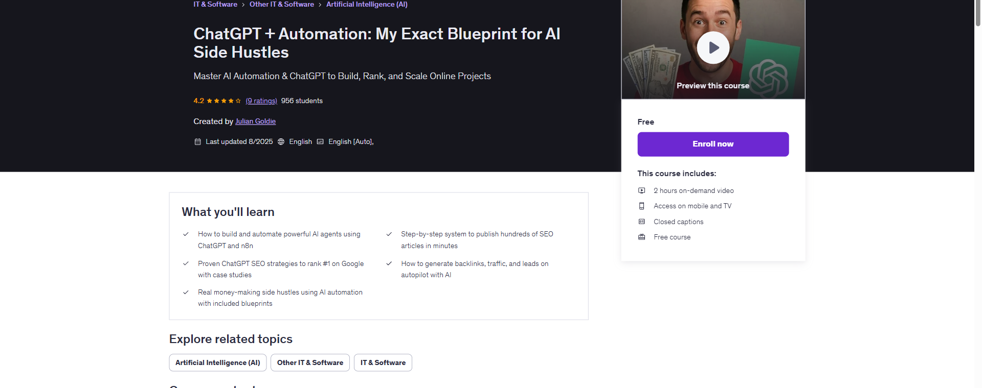 ChatGPT + Automation: My Exact Blueprint for AI Side Hustles