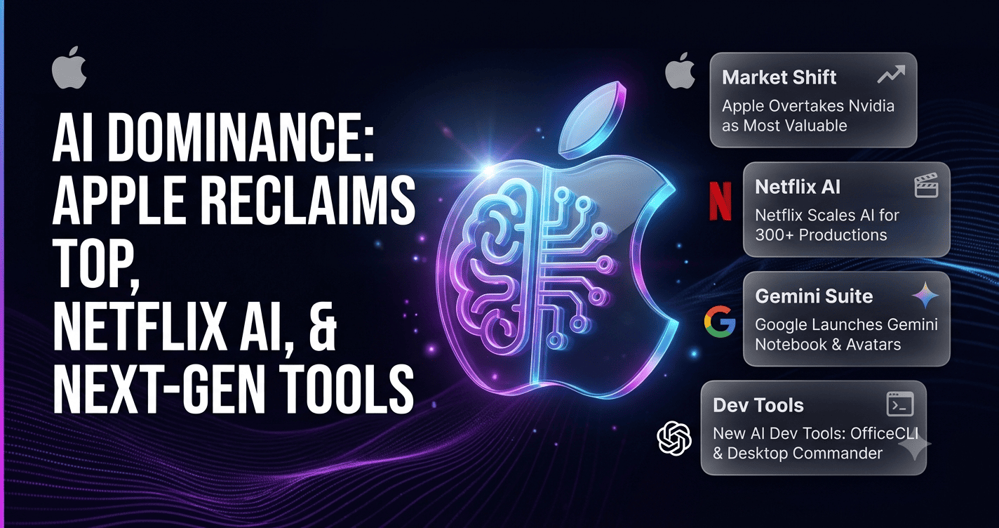 AI Innovation Updates: Netflix to Apple's Market Dominance