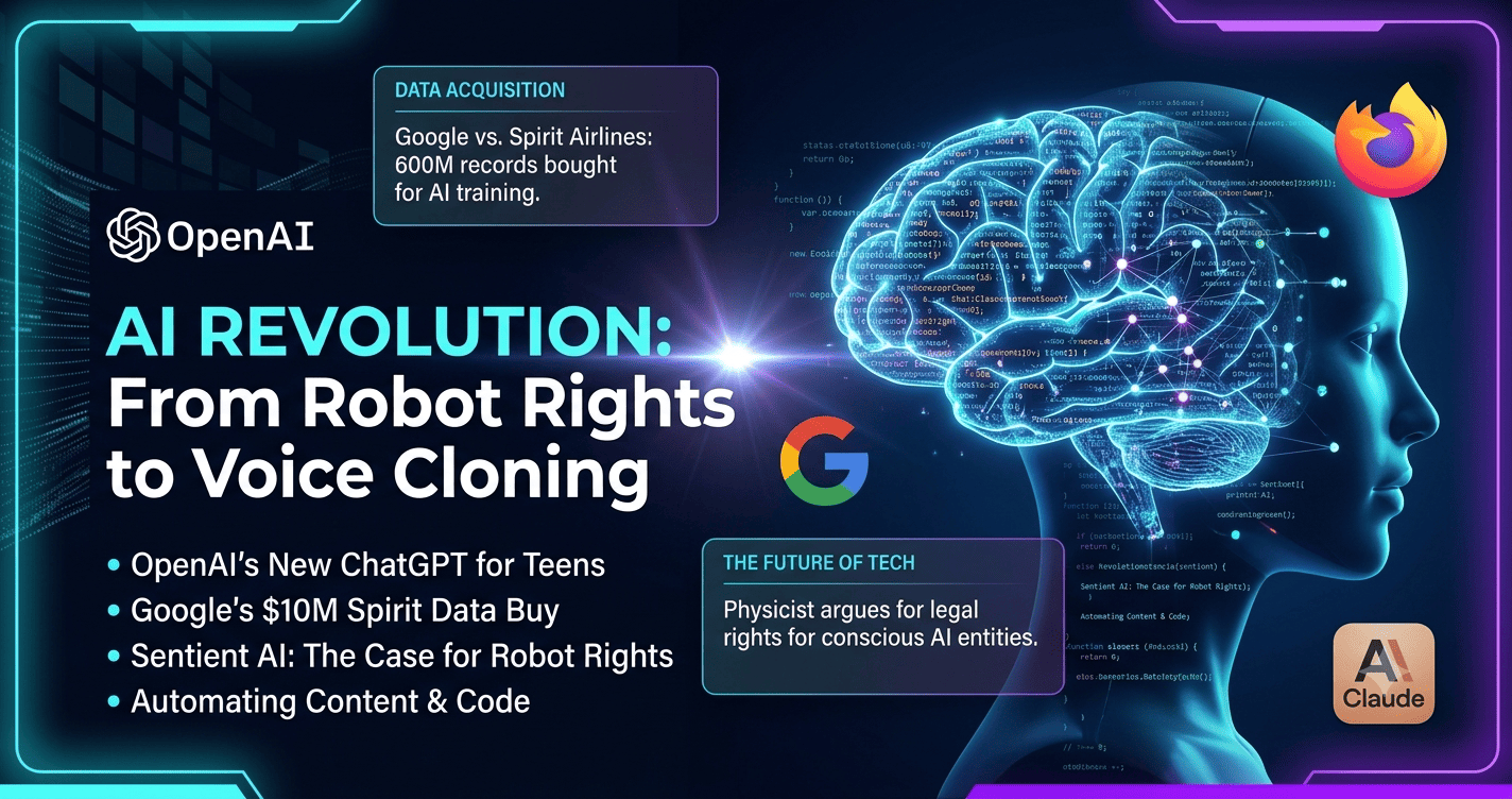 AI Innovation: From Teen Tools to Sentient Ethics
