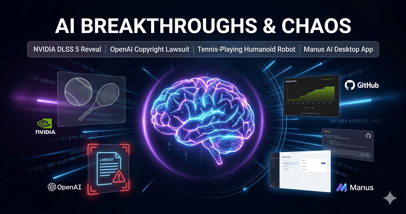 Latest AI Breakthroughs: Robotics, Lawsuits, and Dev Tools