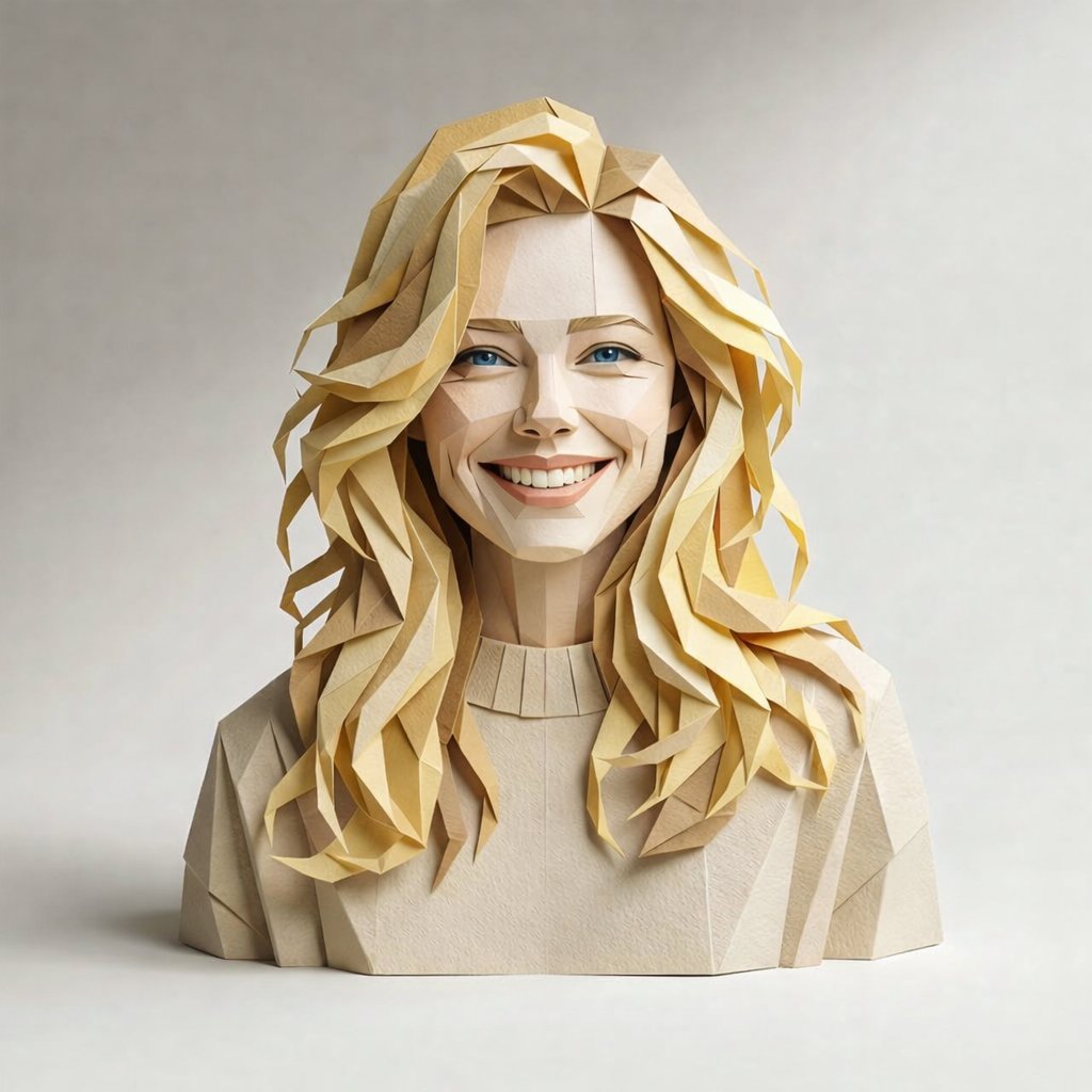 Paper Sculpture Portrait preview