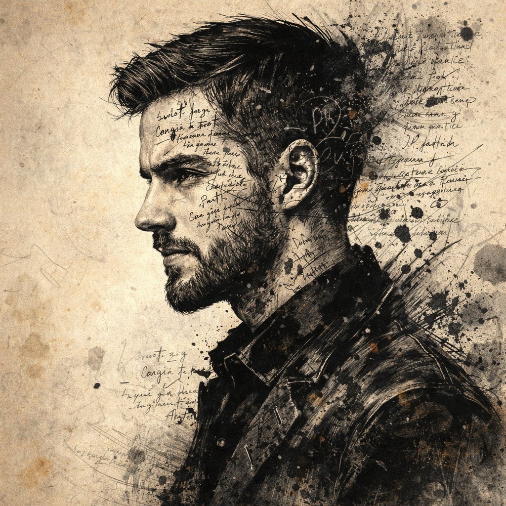 Intense Ink Portrait: Inner Conflict preview