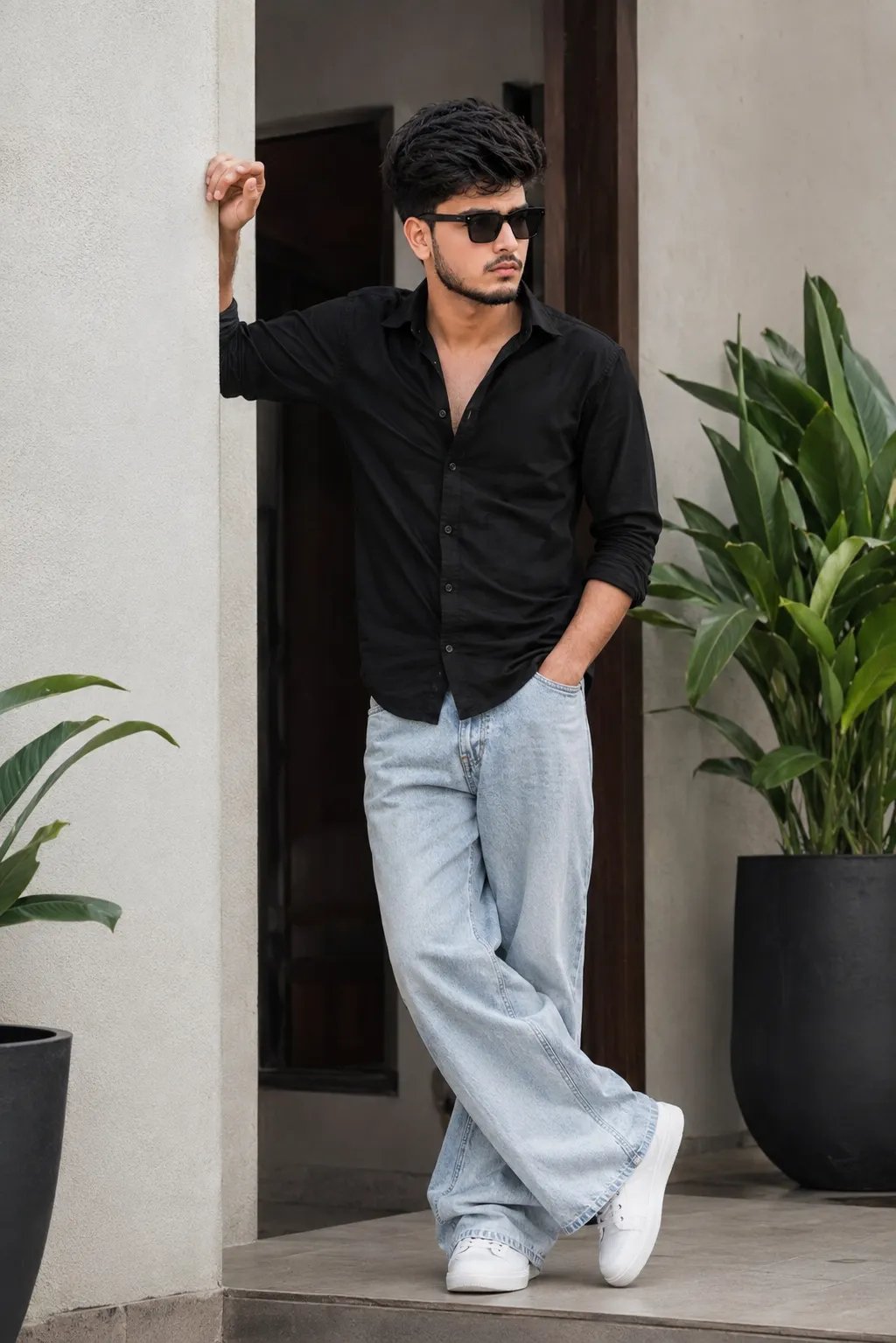 Fashion Portrait of Young South Asian Boy