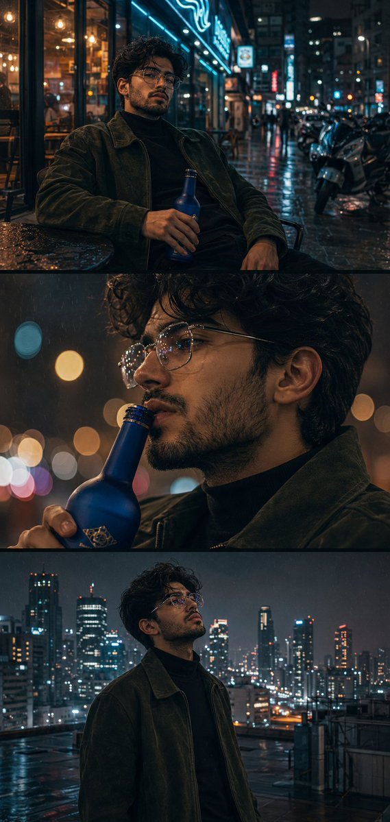 Cinematic Triptych Portrait preview