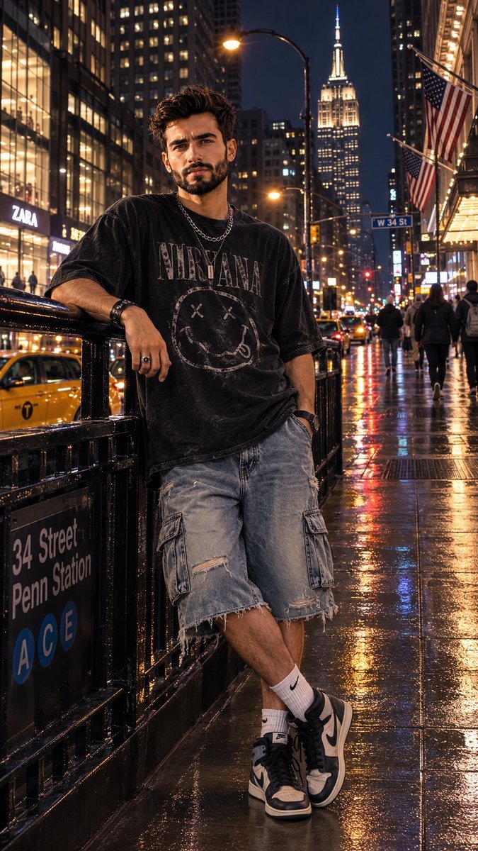 Cinematic Street Fashion Portrait preview