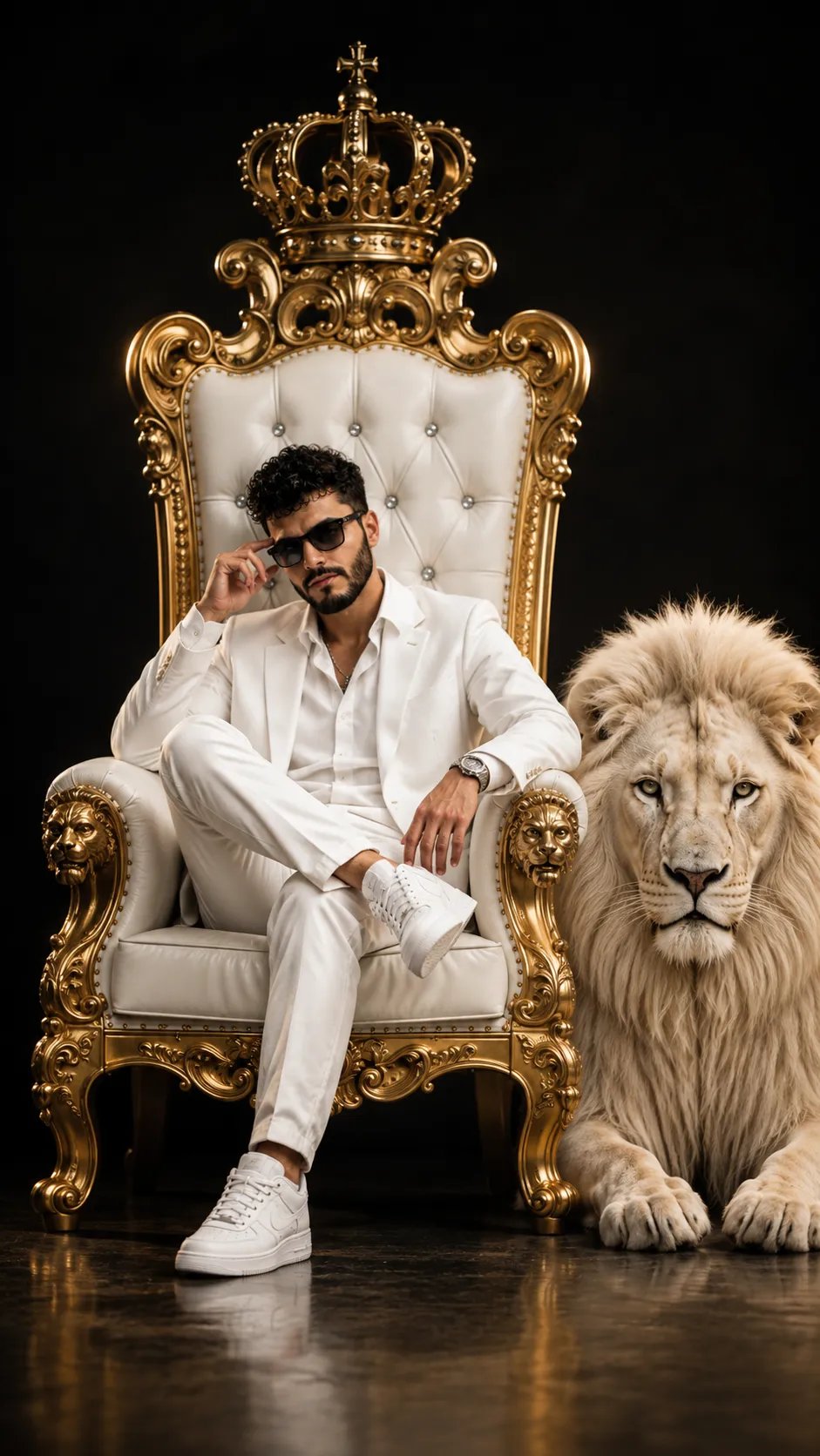 Royal Portrait with Lion