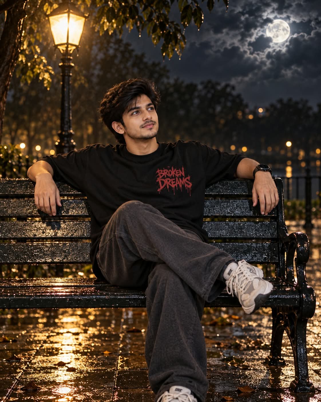 Moody Nighttime Man Portrait preview