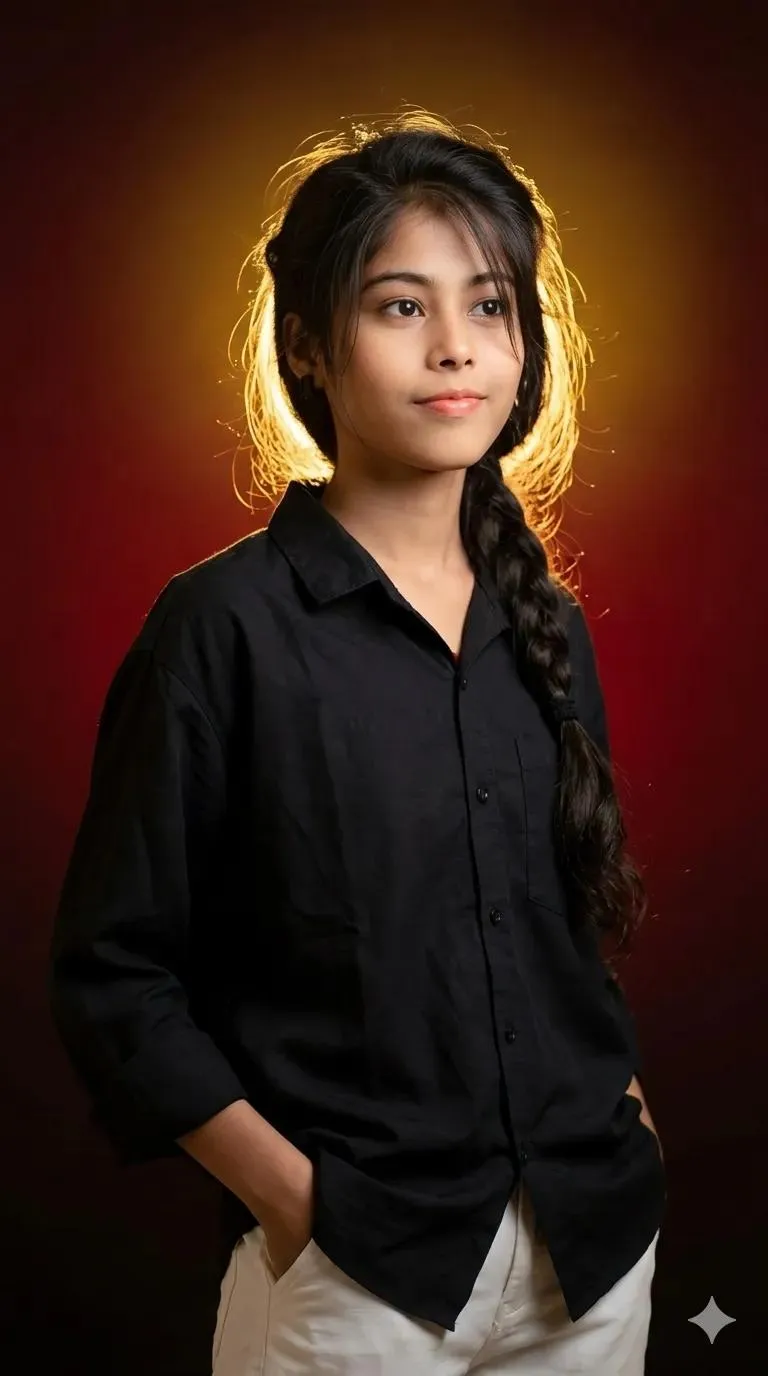 Realistic Young Girl Portrait preview