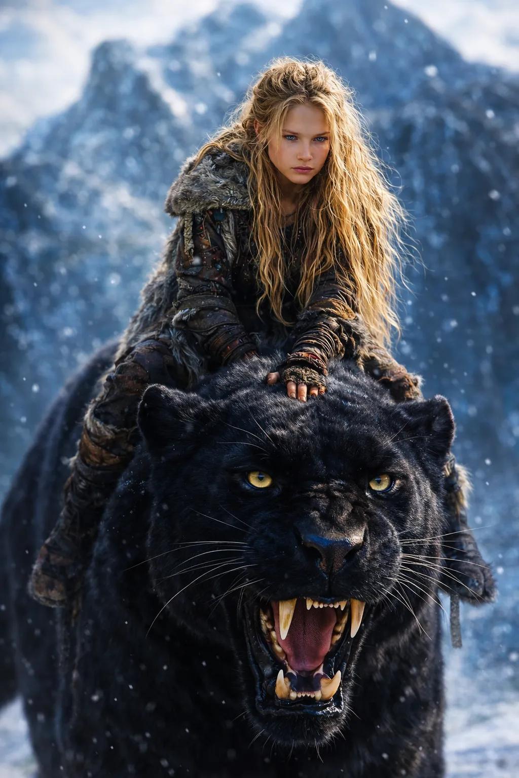 Warrior on Saber-Toothed Lion preview