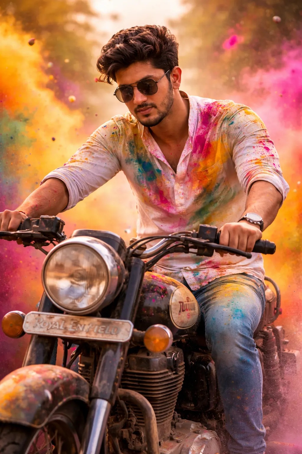 Holi Action Bullet Portrait preview
