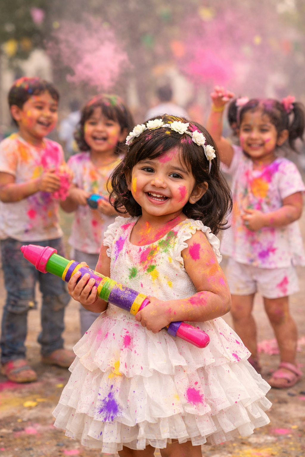 Indian Girl Holi Celebration preview