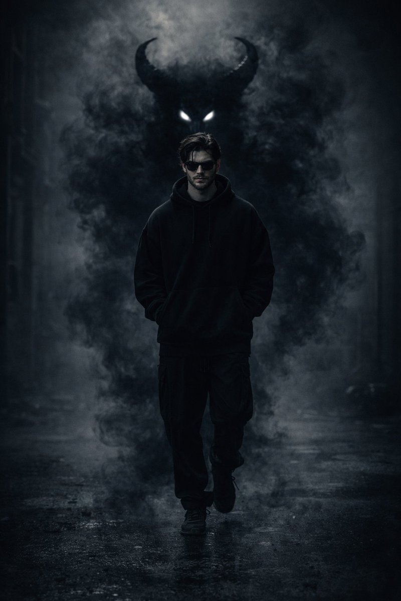 Confident Man Dark Fantasy