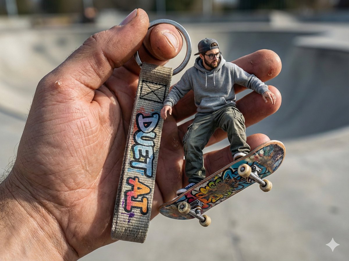 Miniature Skater Keyring Shot preview