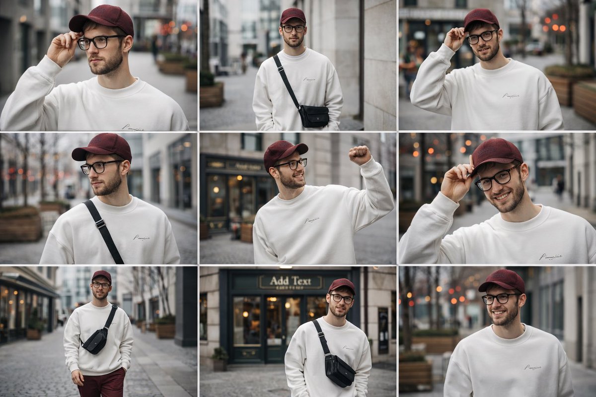 Urban Fashion Collage Portrait preview