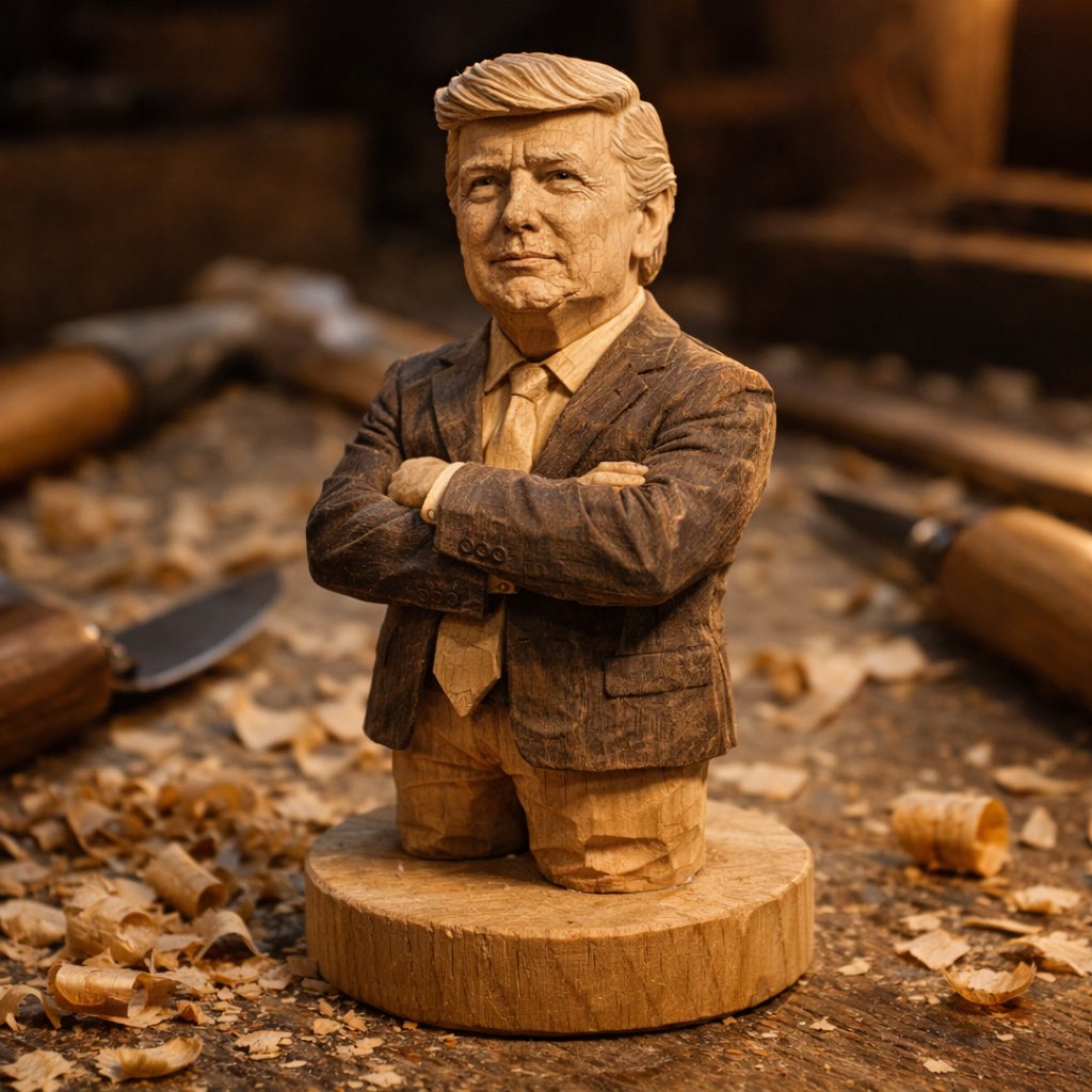 Hand-Carved Wood Miniature preview