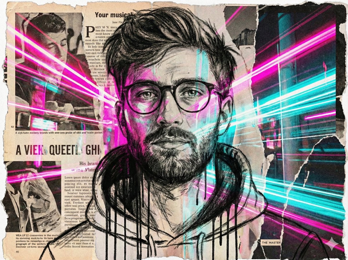 Charcoal City Night Portrait preview