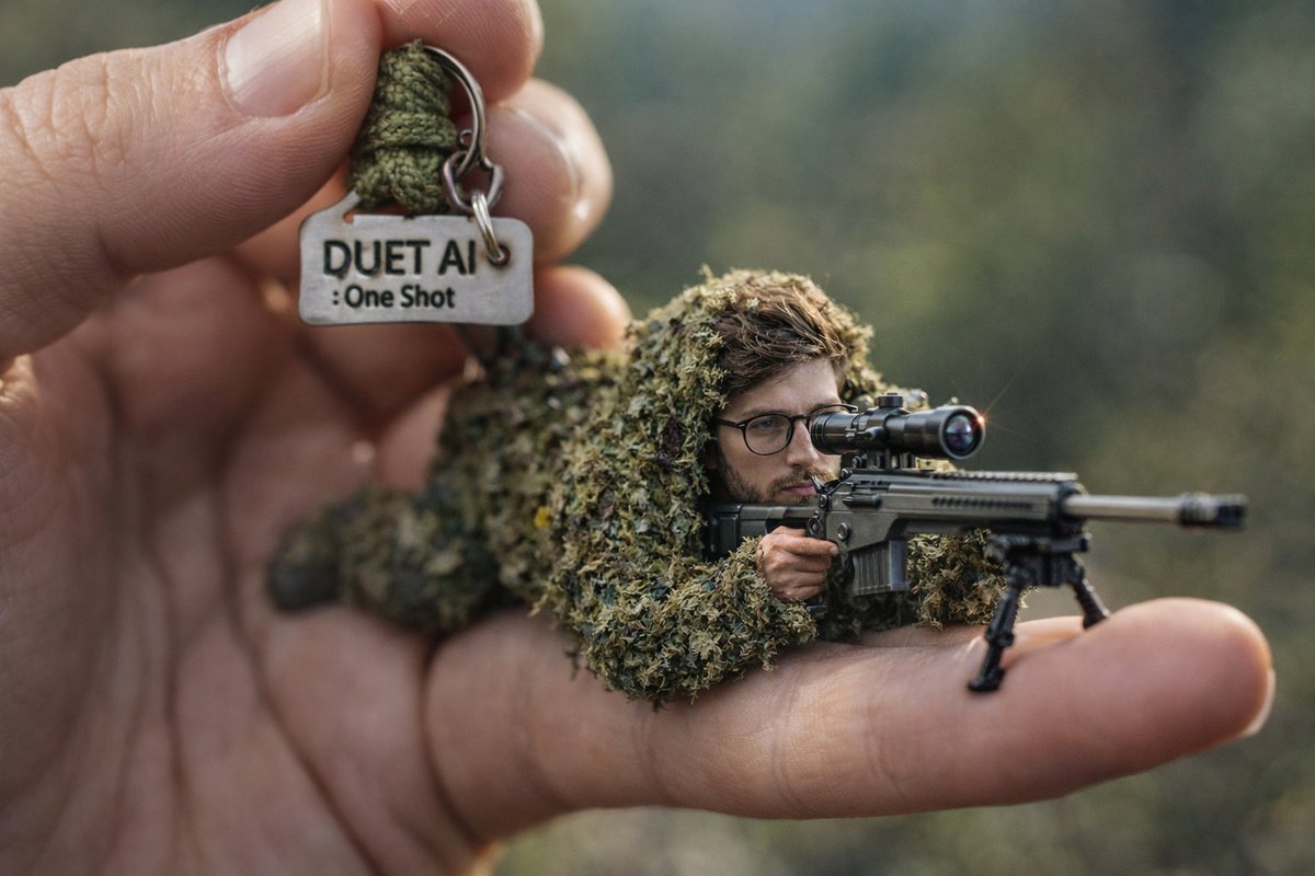 Miniature Sniper Survival Keyring preview