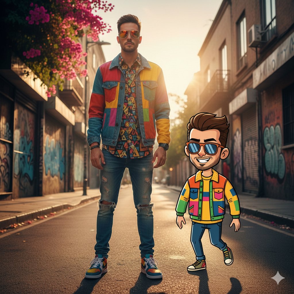 Man and Cartoon Double preview