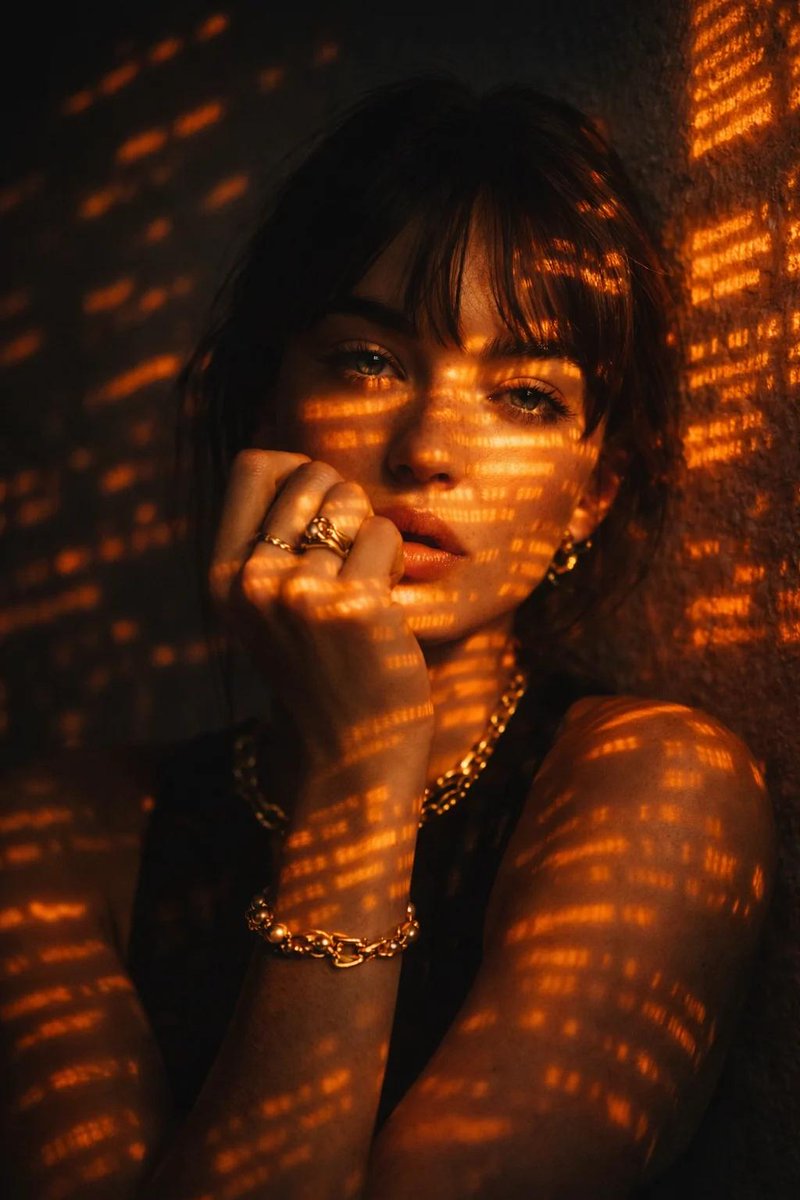 Futuristic Glowing Text Portrait preview